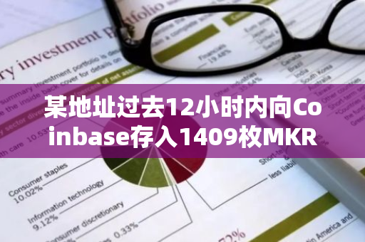 某地址過去12小時內向Coinbase存入1409枚MKR