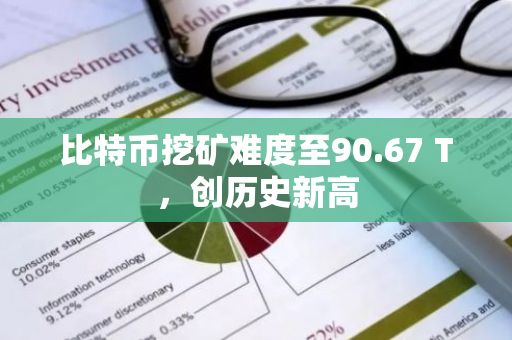 比特幣挖礦難度至90.67 T，創(chuàng)歷史新高