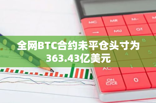 全網BTC合約未平倉頭寸為363.43億美元