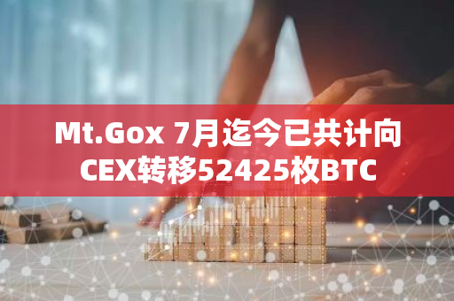 Mt.Gox 7月迄今已共計向CEX轉移52425枚BTC