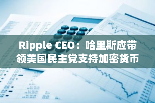 Ripple CEO：哈里斯應(yīng)帶領(lǐng)美國(guó)民主黨支持加密貨幣，從而贏得選票