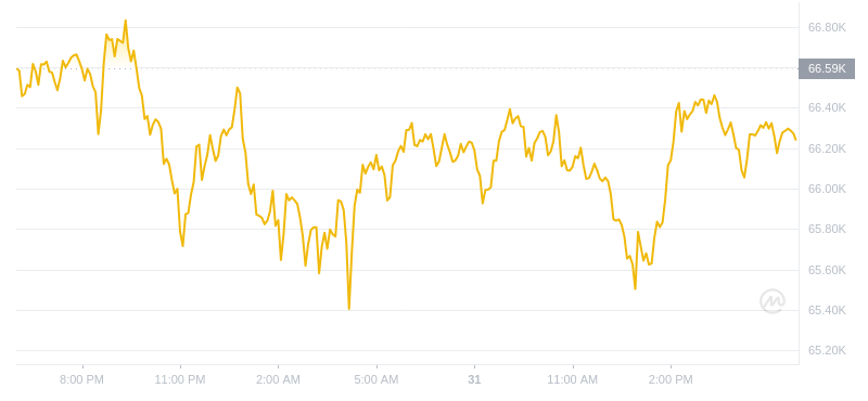 2024年07月31日比特幣價格