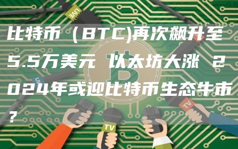 比特幣（BTC)再次飆升至5.5萬美元 以太坊大漲 2024年或迎比特幣生態牛市？