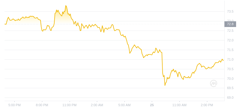 2024年07月25日QNT幣價格