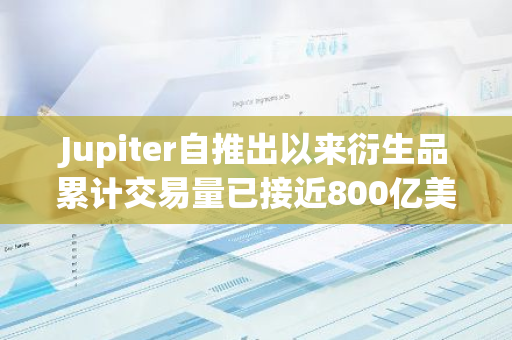 Jupiter自推出以來衍生品累計交易量已接近800億美元