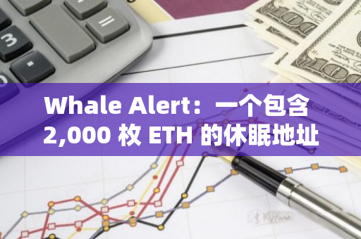 Whale Alert：一個包含 2,000 枚 ETH 的休眠地址沉睡 9 年后被激活