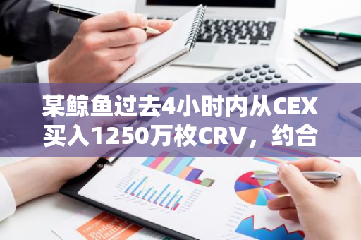 某鯨魚過去4小時內(nèi)從CEX買入1250萬枚CRV，約合317萬美元