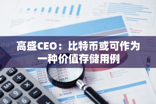高盛CEO：比特幣或可作為一種價值存儲用例