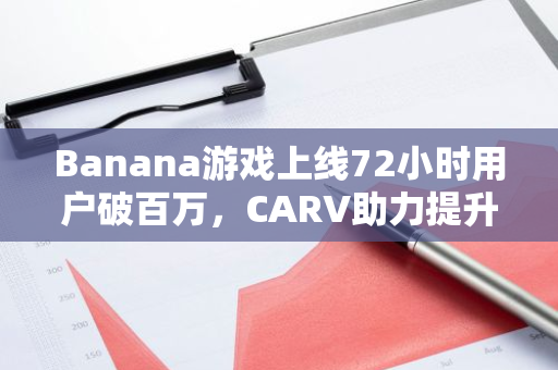 Banana游戲上線72小時用戶破百萬，CARV助力提升TON數據價值