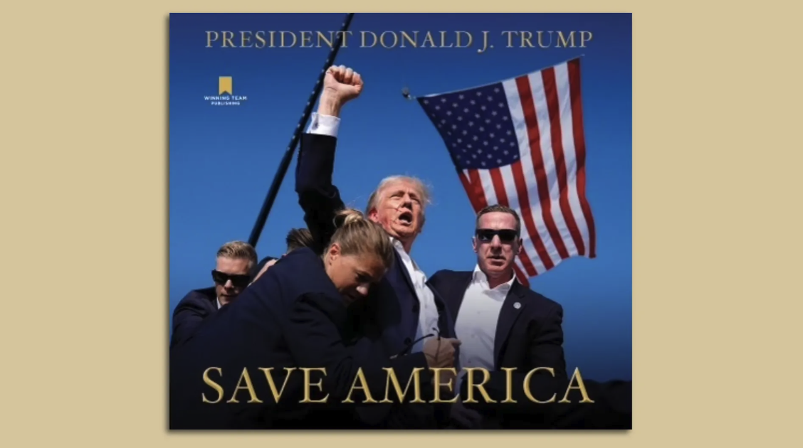 使用標志性照片做封面的特朗普新書《Save America》將于9月3日發行