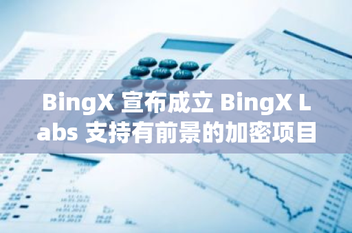BingX 宣布成立 BingX Labs 支持有前景的加密項目