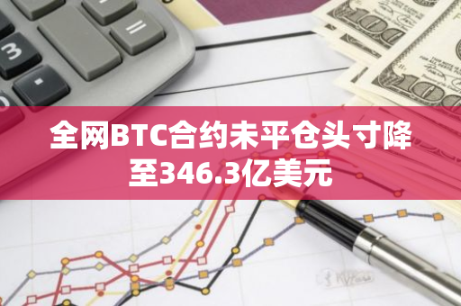 全網(wǎng)BTC合約未平倉頭寸降至346.3億美元