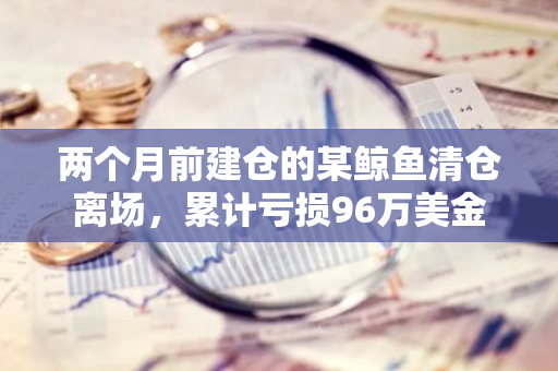 兩個月前建倉的某鯨魚清倉離場，累計虧損96萬美金