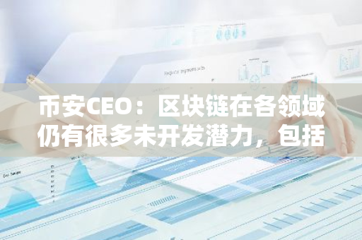 幣安CEO：區塊鏈在各領域仍有很多未開發潛力，包括金融服務、數字身份等