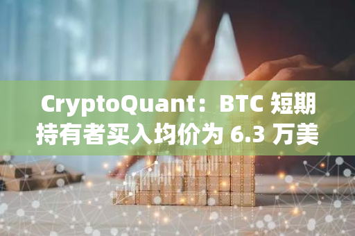 CryptoQuant：BTC 短期持有者買入均價為 6.3 萬美元，預計將起到支撐作用