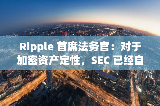 Ripple 首席法務官：對于加密資產定性，SEC 已經自相矛盾