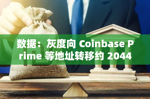 數據：灰度向 Coinbase Prime 等地址轉移約 2044 枚 BTC