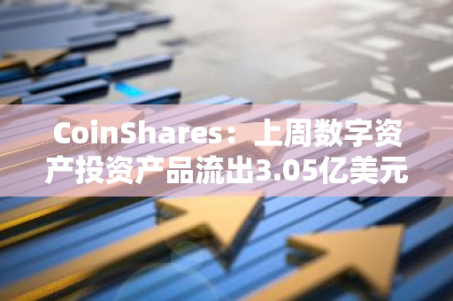 CoinShares：上周數字資產投資產品流出3.05億美元
