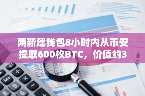 兩新建錢包8小時內(nèi)從幣安提取600枚BTC，價值約3420萬美元