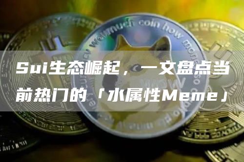 Sui生態崛起，一文盤點當前熱門的「水屬性Meme」
