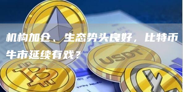 機構加倉、生態勢頭良好，比特幣牛市延續有戲？