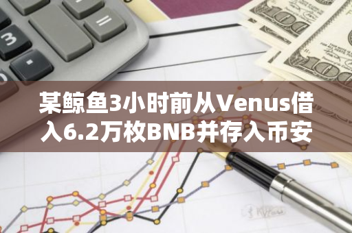 某鯨魚3小時前從Venus借入6.2萬枚BNB并存入幣安，近24小時共有51.16萬枚BNB存入