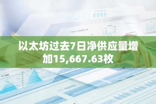 以太坊過去7日凈供應量增加15,667.63枚