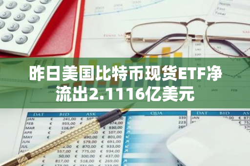 昨日美國比特幣現貨ETF凈流出2.1116億美元