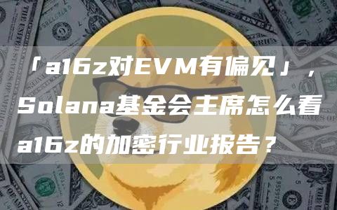 「a16z對EVM有偏見」，Solana基金會主席怎么看a16z的加密行業報告？