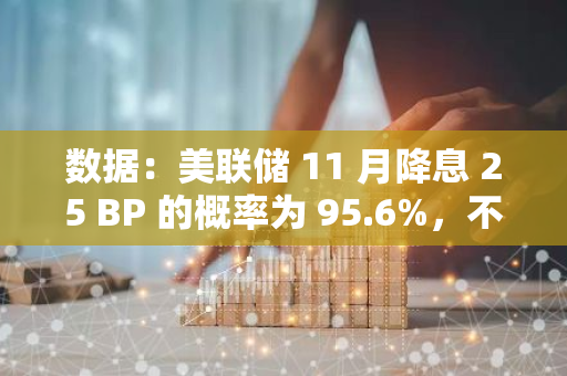 數據：美聯儲 11 月降息 25 BP 的概率為 95.6%，不降息概率 4.4%