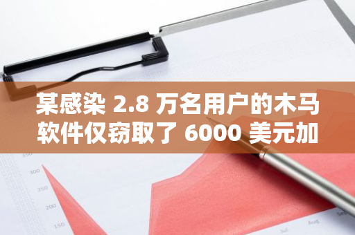 某感染 2.8 萬名用戶的木馬軟件僅竊取了 6000 美元加密貨幣