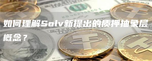 如何理解Solv新提出的質押抽象層概念？