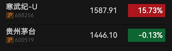 股價超過茅臺！寒武紀公告：股價可能脫離基本面 風險較大