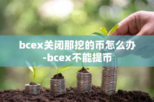 bcex關閉那挖的幣怎么辦-bcex不能提幣