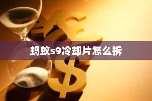 螞蟻s9冷卻片怎么拆